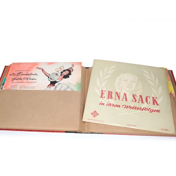 Vintage German 10" Vinyl Records & Case 1950s/60s Music Collectable Lot of 12 - Picture 9 of 13